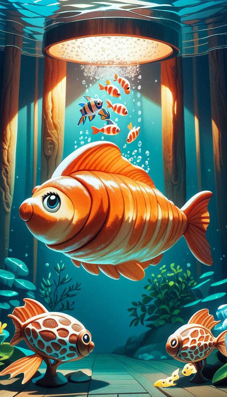 A close up of a fish with a big mouth and a fishy face - SeaArt AI