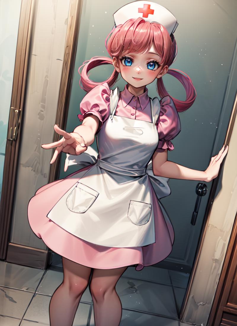 masterpiece, Highest quality:1.2), nurse joy, Pokemon, blue eyes - SeaArt AI