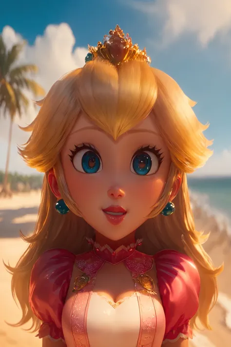 Princess Peach - Nintendo The Super Mario Bros. Movie (Illumination Entertainment Animation Style)