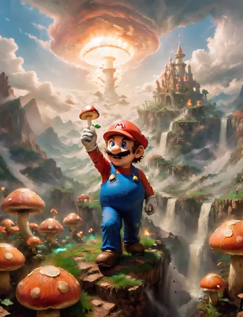 mario bros mushroom city by on devite