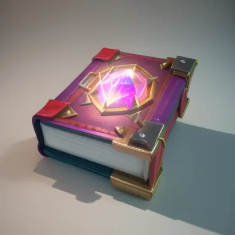 A book of spells in a red cover, studded with topaz,gameicon,masterpiece,best quality,ultra-detailed,masterpieces, HD
Transparent background, 3D rendering
2D, Blender cycle, Volume light,
No human, objectification, fantasy <lora:mofashu:1>
