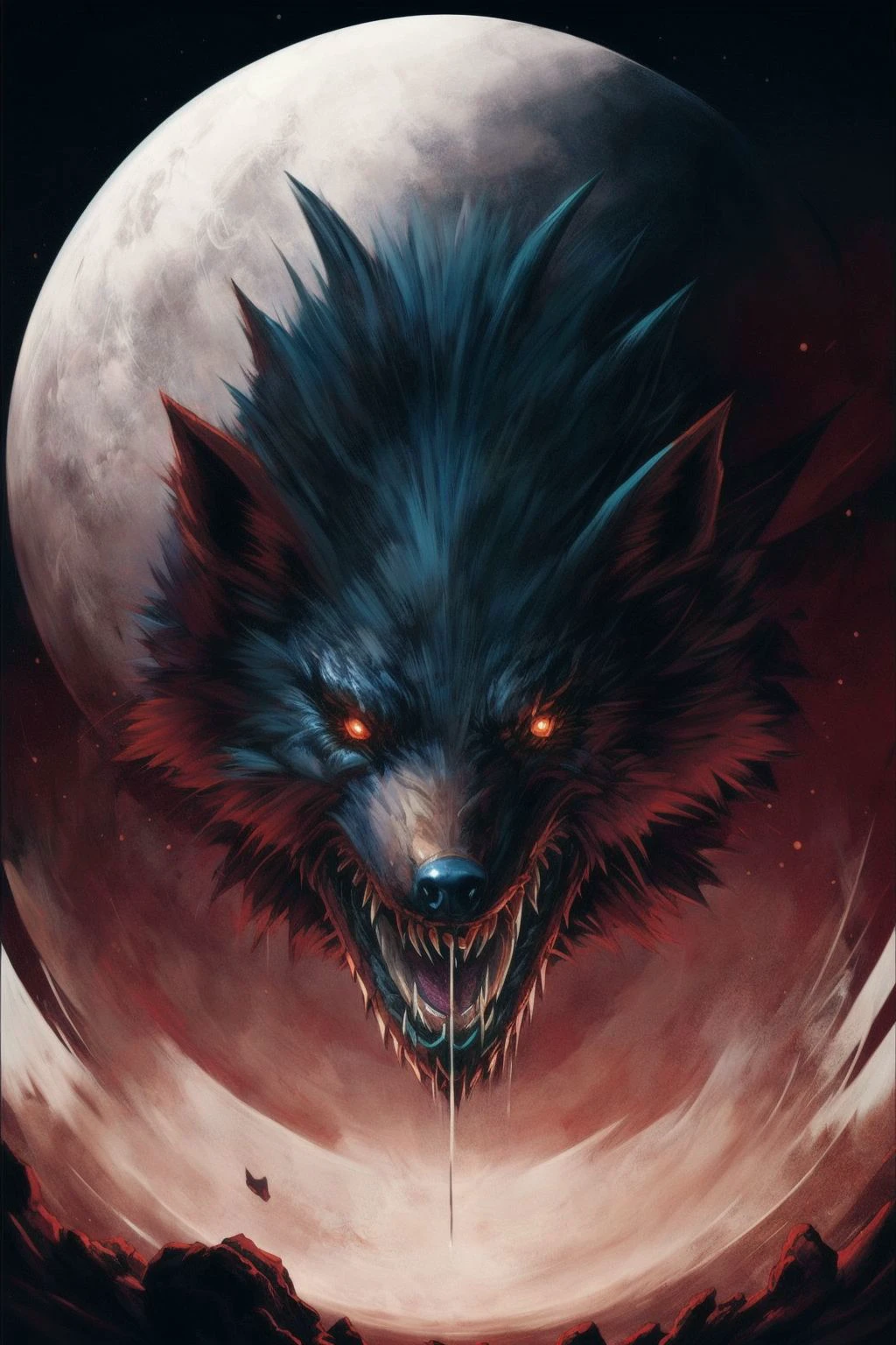 loup-garou de Lucas Graciano, art numérique, Steve Argyle, Peter Mohrbacher, Davi Blé 