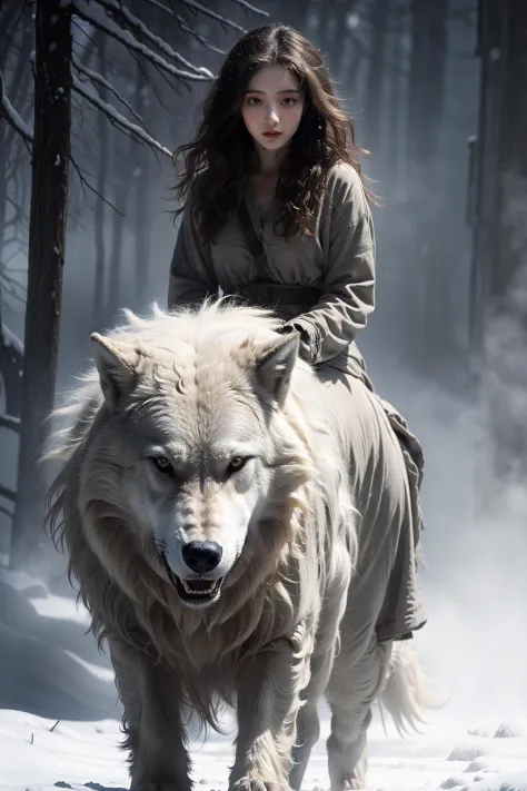 狼与少女·摄影Wolf and Girl