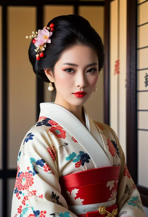 score_9, score_8_up, score_7_up,  1girl (medium full shot) of (elegant young woman:1.1) chinese geisha, black hair, hime haircut...