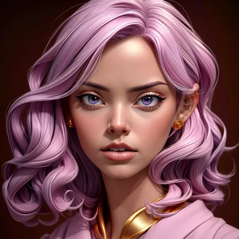 (((masterpiece, best quality, high quality, aipub))), portrait of a gorgeous man with short curly lilac hair AND small wide gold eyes, disgusted, open eyes, open mouth,, samurai outfit, , in courtroom, <lyco:aipub:1.33>