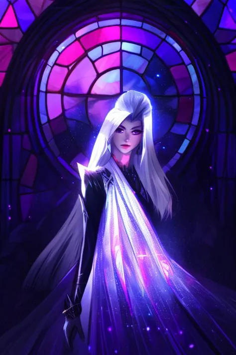 (sharpness 1.4),(highest quality),(((masterpiece))),(((perfect face))),1 girl, female goddess, godlike, long white hair, straigh...