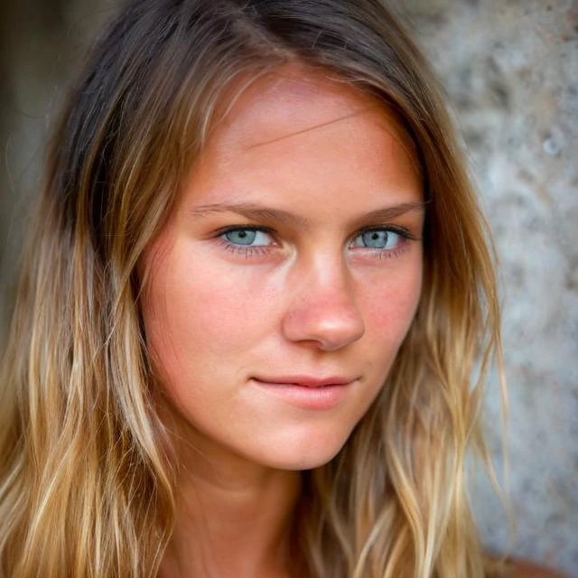 um retrato fotográfico rosto detalhado feminino magro de 18 anos olha para a câmera, sorriso pretensioso, (Sorriso:0.5), cru, intricado, alta qualidade, 8K, (Textura Natural da Pele, Hiperrealismo, Luz suave, afiado:1.2)