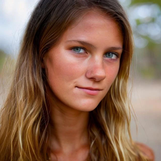 Un retrato fotográfico de una mujer delgada de 18 años con un rostro detallado mirando a la cámara, sonrisa afectada, (sonrisa:0.5), CRUDO, Intrincado, alta calidad, 8k, (textura natural de la piel, hyperrealism, Luz tenue, afilado:1.2)