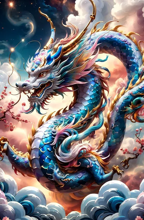 amazing quality, masterpiece, best quality, hyper detailed, ultra detailed, UHD, DOF, depth of field, HDR,
In the sky, the clouds artfully come together, forming the shape of an Eastern dragon with their wispy contours.
Covered by clouds, looming,
<lora:add-detail-xl:0.75>,
<lora:EnvyBetterHiresFixXL01:0.75>,
<lora:extremely_detailed:1.0>, extremely detailed,
 <lora:EnvyInkSwirlXL01:0.6> swirling ink
 <lora:ral-springfestival:0.6> ral-springfestival 
<lora:ral-crztlgls:0.6> ral-crztlgls 
SK_Fantasy