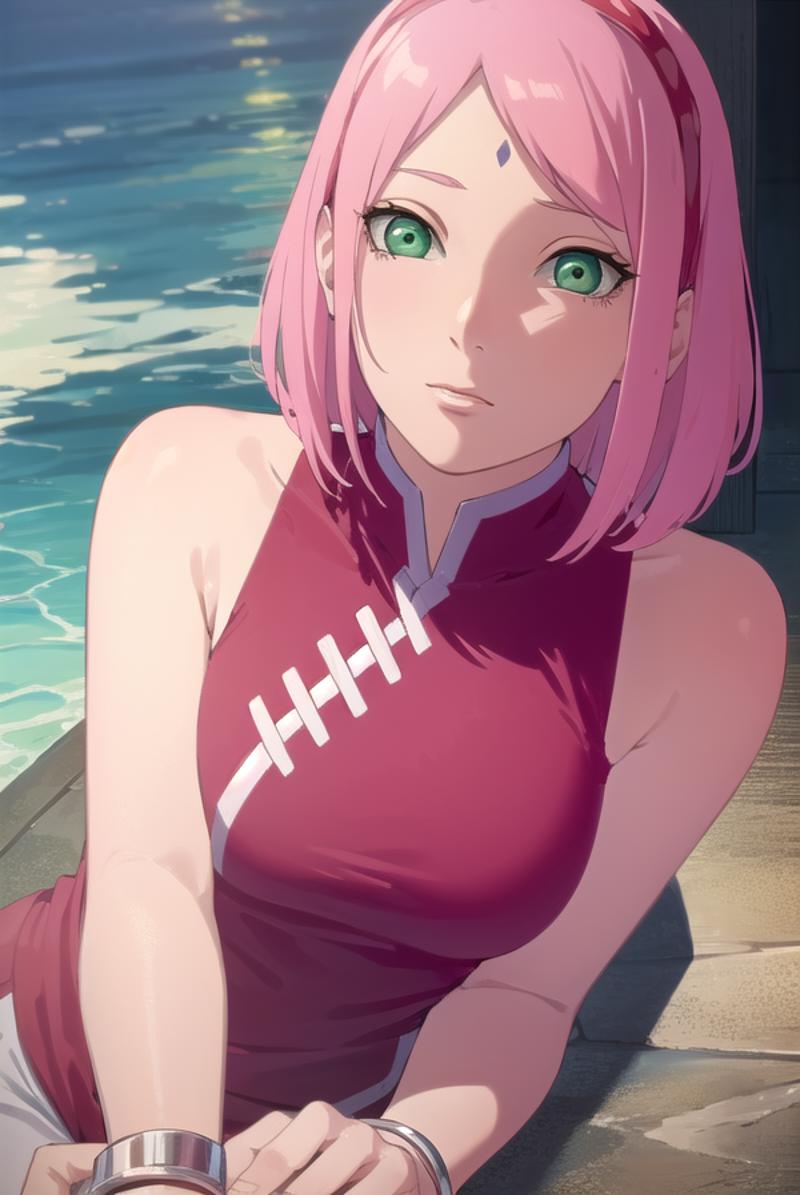 Masterpiece， The best quality at the best， Sakura Haruno， BIG BREASTS -  SeaArt AI