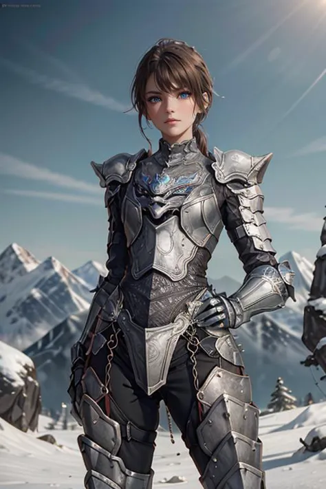 <lora:HXarmour_068:0.8>,MOUNTAIN,Bending forward,, hxarmour,1girl,(brown armour:1.3),, ultra-detailed,extremely delicate and beautiful,(by exquisite colors block),masterpiece,best quality,unreal engine 5 rendering,movie light,movie lens,movie special effects,detailed details,HDR,UHD,8K,CG wallpaper,