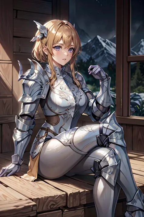 <lora:HXarmour_073:0.8>,mountain,Crossed legs,, hxarmour,1girl,(dark purple armour:1.3),, ultra-detailed,extremely delicate and beautiful,(by exquisite colors block),masterpiece,best quality,unreal engine 5 rendering,movie light,movie lens,movie special effects,detailed details,HDR,UHD,8K,CG wallpaper,