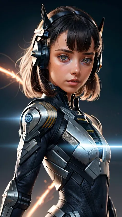 1girl, science fiction, static, electrical discharge, helmet,   OverallDetail ,      mad1sonbeer