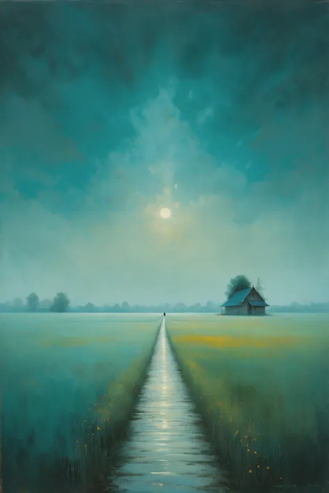 by Duy Huynh and Mikko Lagerstedt, landscape, oil painting <lora:oil_painting_envy_anime:0.60>