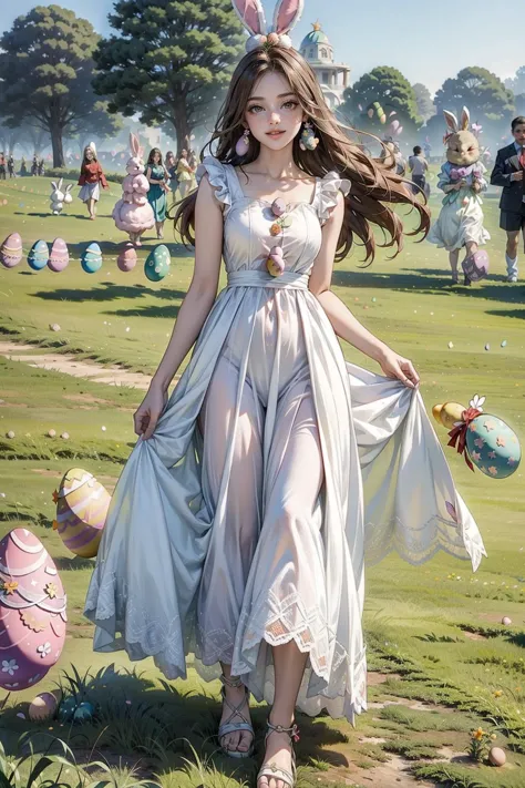 (long dress red:1.4)  <lora:EasterEggsWorld:1> (EasterEggsWorld:1.2) (many girls:1.2) running on the green field  <lora:people_count_slider_v1:3>