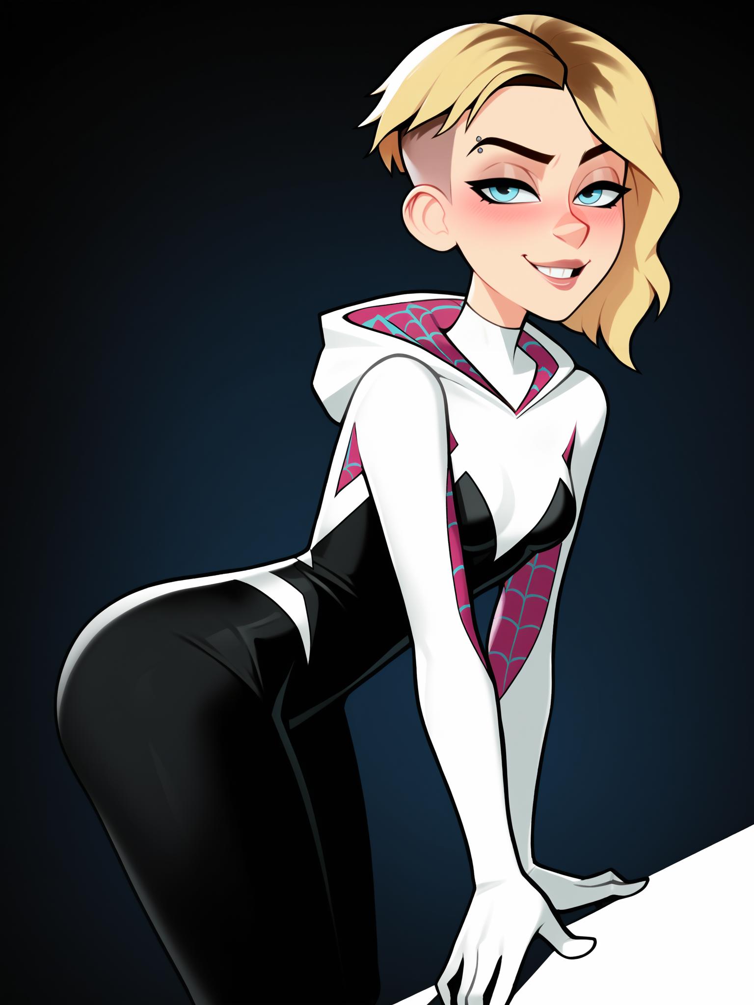 Sgwen, spider-gwen, gwen stacy is gangraped group sex 1girl multiple boys  explic - SeaArt AI