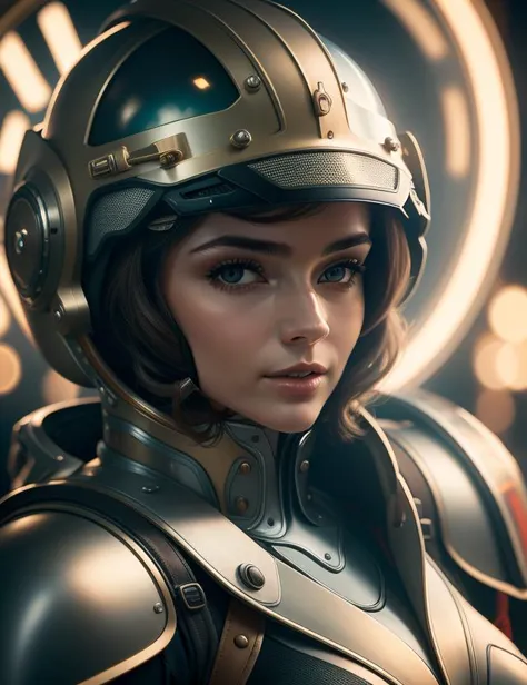 a close up of a woman wearing a helmet <hypernet:ladyra:0.7>