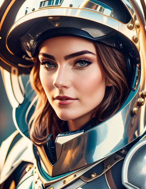 a close up of a woman wearing a helmet  <hypernet:ladyra-3500:0.7>