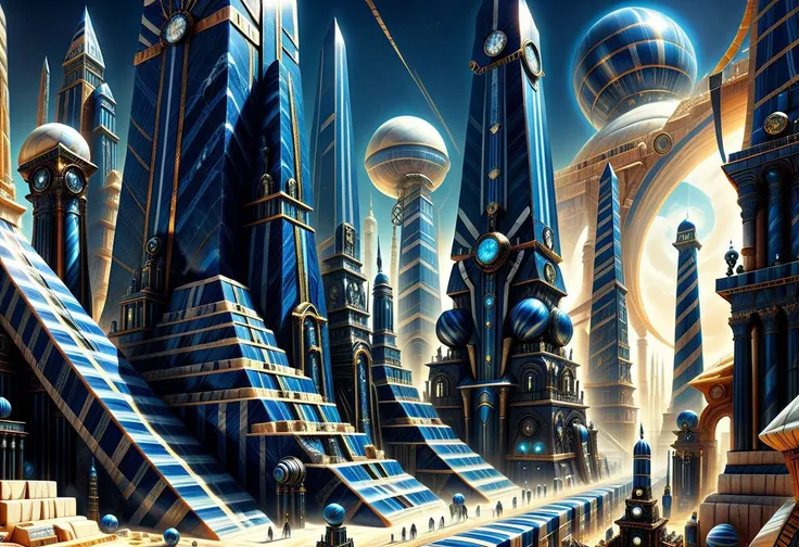 futuristic city with futuristic architecture and futuristic buildings