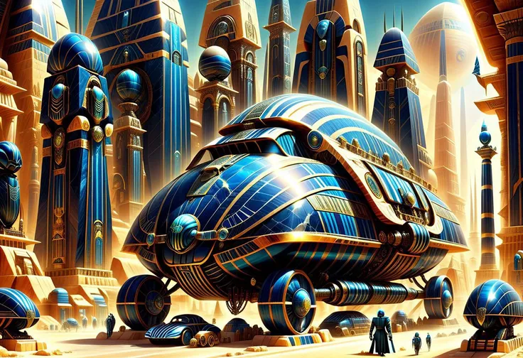 a close up of a futuristic city with a large blue plane