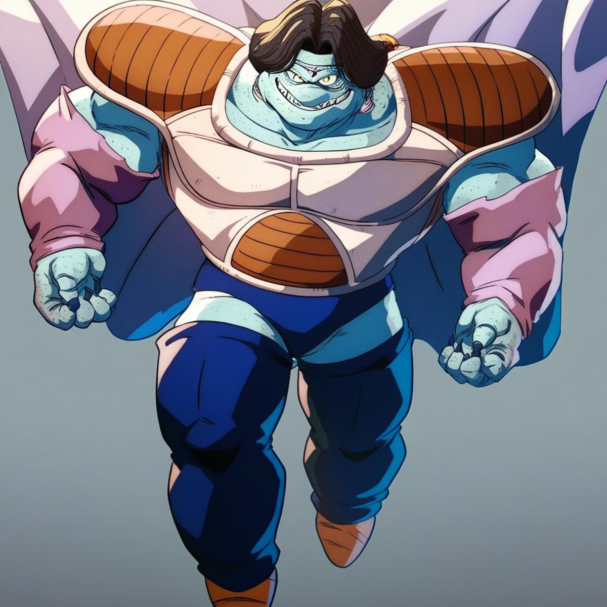 Dragon Ball Gohan é um personagem muito grande e musculoso - SeaArt AI