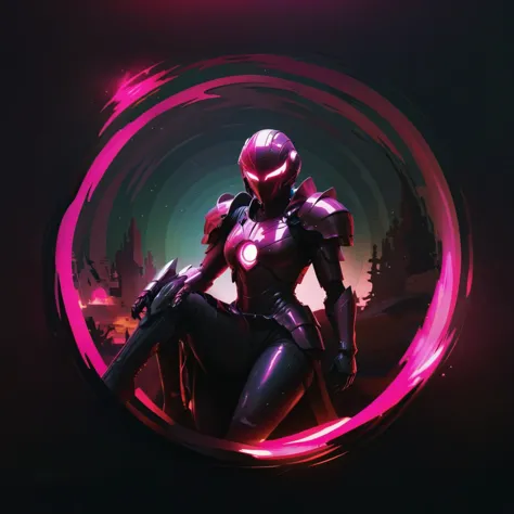 Thick layered papercut art of (Circle, SoraSleepAI:1.4), Pink Princess aesthetic, doom slayer, sci-fi armor, dramatic, grimdark, gothic, vivid colors, stunning background. dark and moody, a mesmerizing blend of light and shadow. masterpiece, absurdres, intricate details <lora:CircleArtsdxl:1>, Deep 3D, volumetric, dimensional, depth, thick paper, high stack, heavy texture, tangible layers