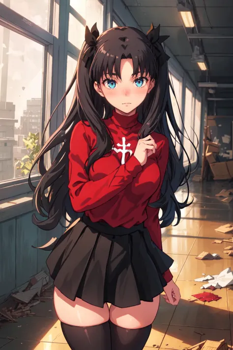 <lora:tohsakaRinFateStay_v1:0.5>, Tohsaka Rin, Volumetric Lighting, Best Shadows, Shallow Depth of Field, Portrait Of Stunningly...