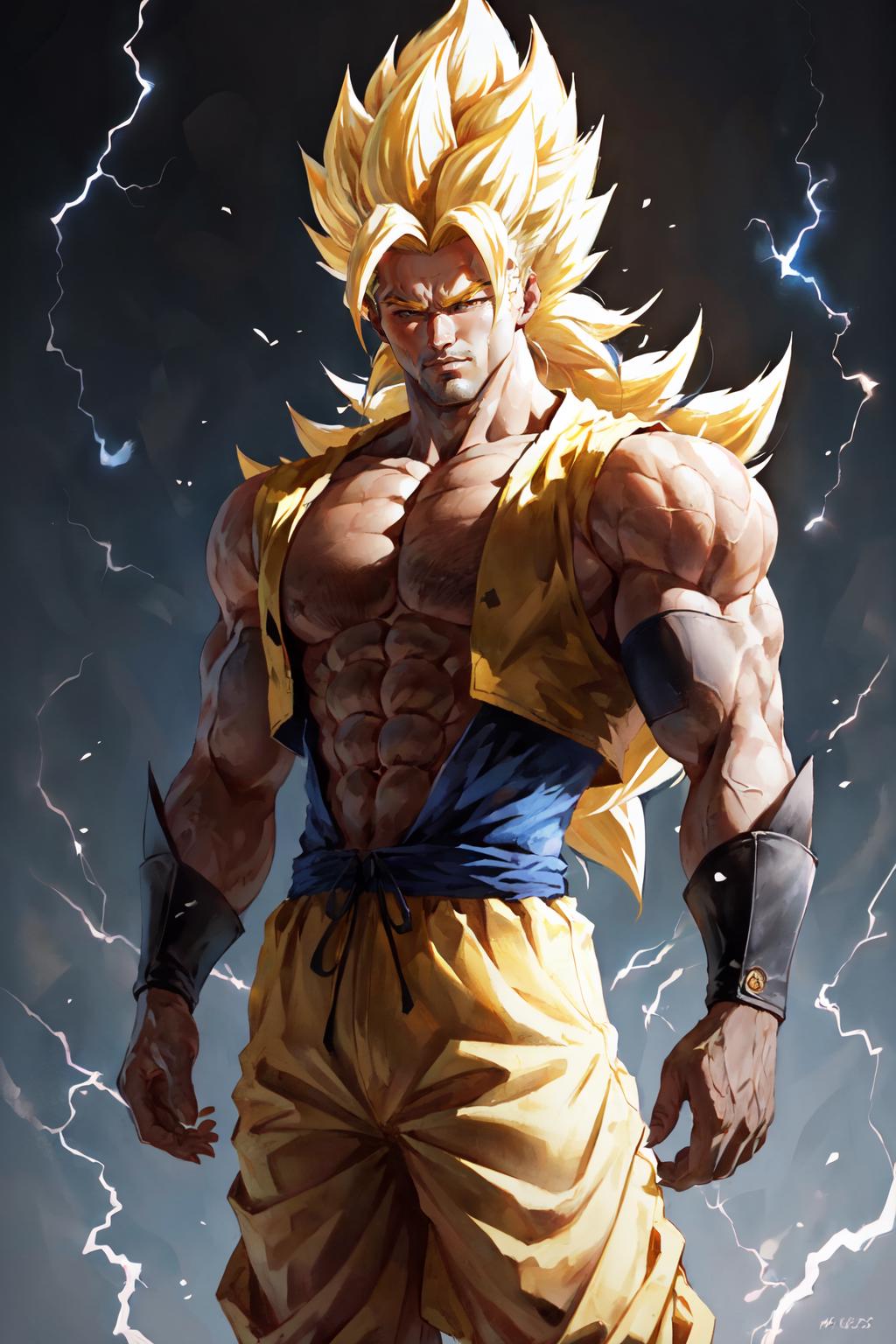 Highly detailed, High Quality, Masterpiece, beautiful, SuperSaiyan ...