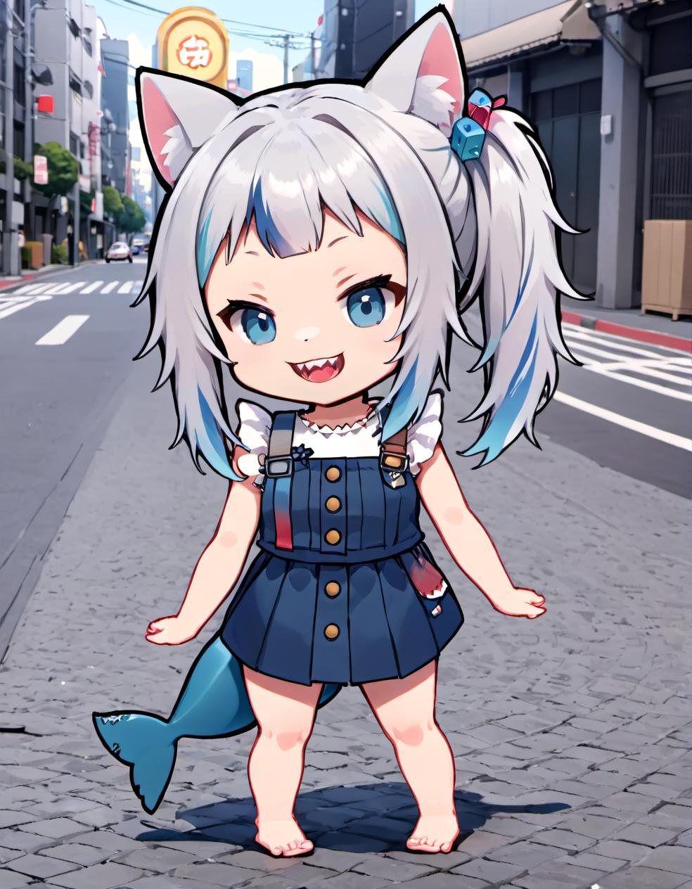 Gawr Gura | SDXL | Every Outfit + Chibi - SeaArt AI Model