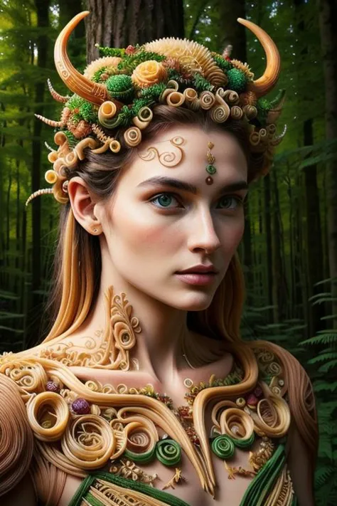 <lora:ral-noodlez-sd15:1> noodlez, photography of a woman with a perfect face in a mythical forest, fantasy style, realism, sharp focus