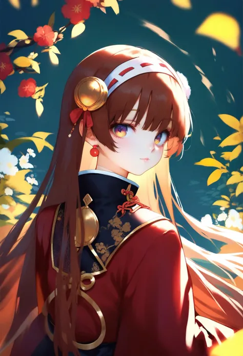 score_9, score_8_up, score_7_up, score_6_up, 1girl, chinese clothes, hairband, hanfu, jewelry, jitome, long hair, long sleeves, ...