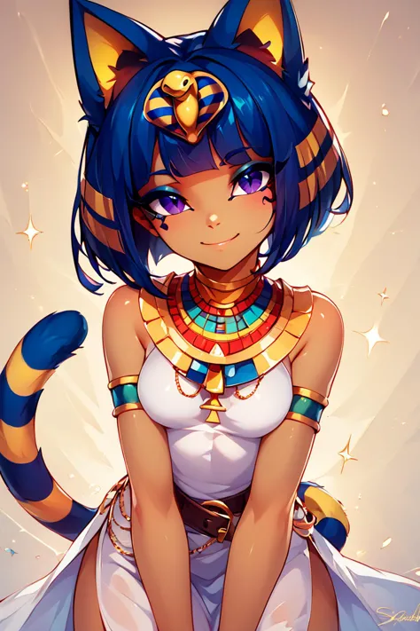 score_9, score_8_up, score_8, medium breasts, (curvy), cute, eyelashes,       break, , zzegyptian, animal crossing, animal ears,...