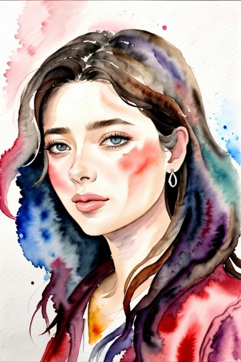 ((watercolor painting:1.2), soft, vibrant, blended, hand-painted:1.15), <lora:sd15_locon_blancasoler_16_v1-000016:.9> blancasole...