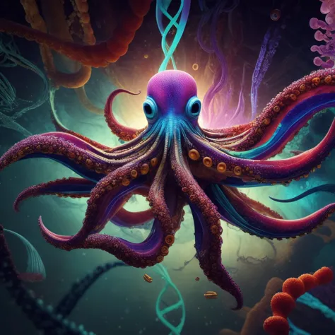 <lora:ScienceDNAStyle:0.8>ScienceDNAStyle octopus, colorful, color explosion, science, research, sci-fi <lora:add_detail:0.5> <l...