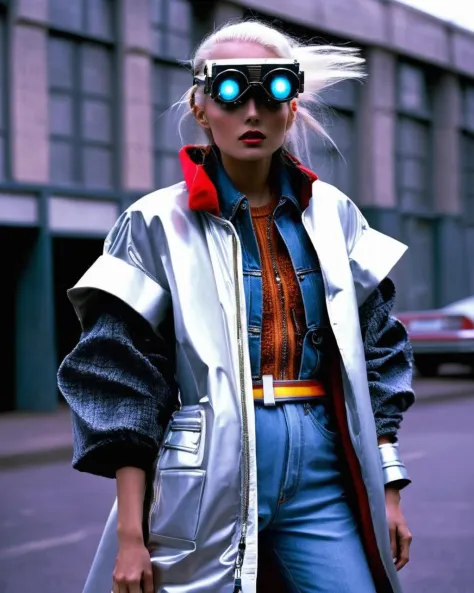 weird fashion, fashion photography , inspired by back to the future<lora:weird_fashion:1.0>