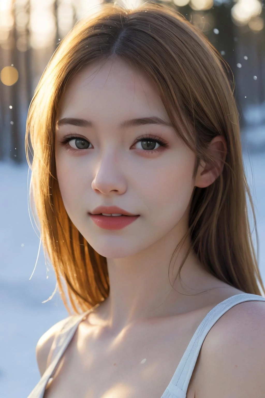 1girl,solo,looking at viewer,Best quality,masterpiece,ultra high res,(photorealistic:1.4),masterpiece,(best quality:1.3),ultra high res,raw photo,detailed skin,style: realistic pictures,1girl,natural light,a clear face, acne,a hot summer,snow background,, 1girl,solo,looking at viewer,Best quality,masterpiece,ultra high res,(photorealistic:1.4)