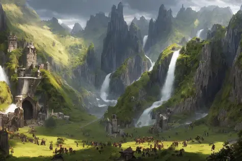 middle earth: a vast and ancient world, home to elves, dwarves, hobbits, and wizards