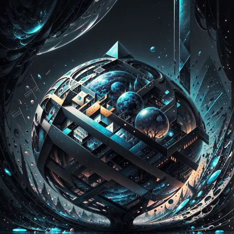 a close up of a futuristic sphere with a futuristic design