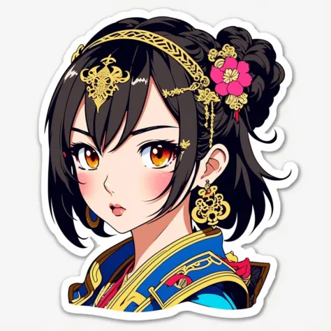 1girl, asian, anime style,
,sticker,,stickers
, <lora:StickersRed15PasWithTE:1>