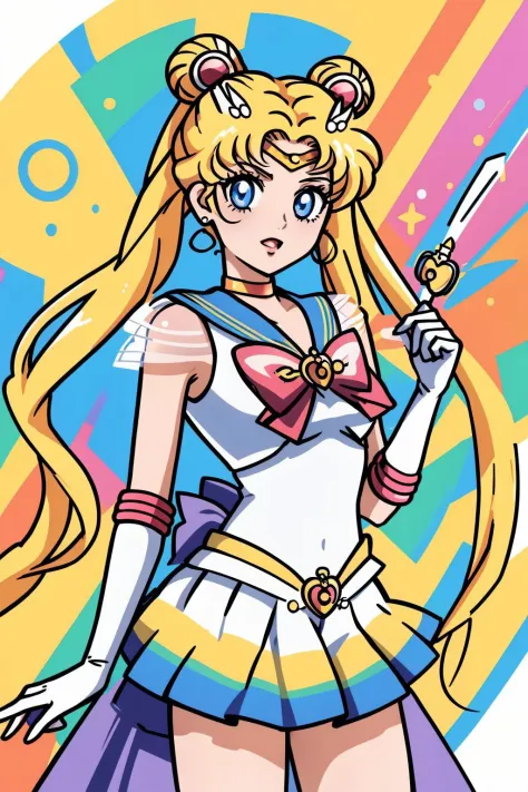 supersailormoon,looking at viewer, cowboy shot,, (masterpiece, best quality, high quality, highres, ultra-detailed),
