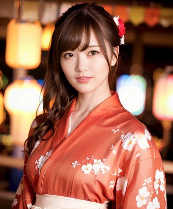 best quality, photorealistic, 8k, high res, 1girl, woman, (skindentation), (professional lighting),  (kimono:1.74), gorgeous, (1girl eyes looking at viewer:1.54), ((looking at viewer:1.6)), (looking at the camera), photorealistic, (bokeh), (dynamic pose:1.2), masterpiece, intricate, realistic, sharp focus, award-winning photograph,smile
