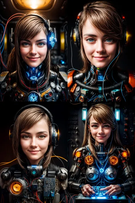 Portrait512 Cyborg512 Tay512, อิเล็กทรอนิกส์, มอเตอร์, สายไฟ, ปุ่ม, จอแอลซีดี 