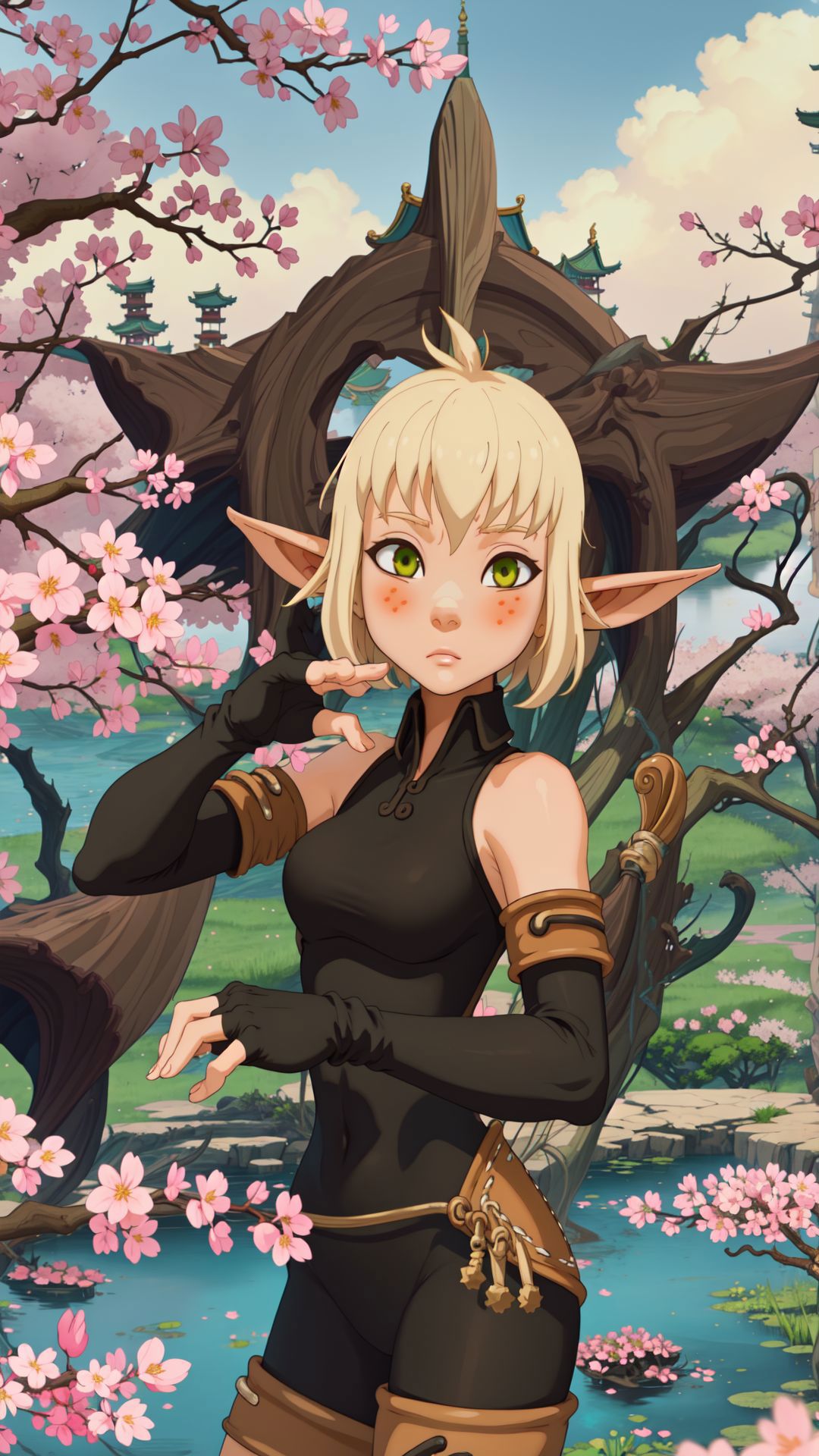 ultra quality)), ((masterpiece)), Evangelyne - Wakfu, Wakfu style - SeaArt  AI