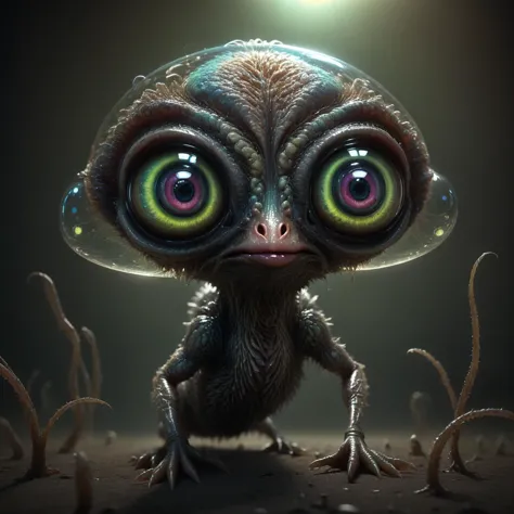TheWeirdies, creature, alien, big eyes