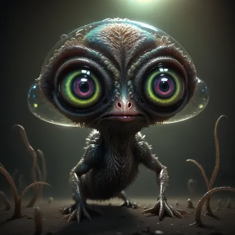 Les Weirdies, créature, extraterrestre, gros yeux