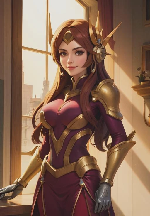 leona, Sorriso,, (Obra de arte, melhor qualidade, detalhado:1.3)