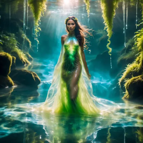Dreamscape
water nymph in a river, partially submerged, <lora:xl_n15g_aio_clothing-2.0:0.8> liquid dress, transparent, drippng a...