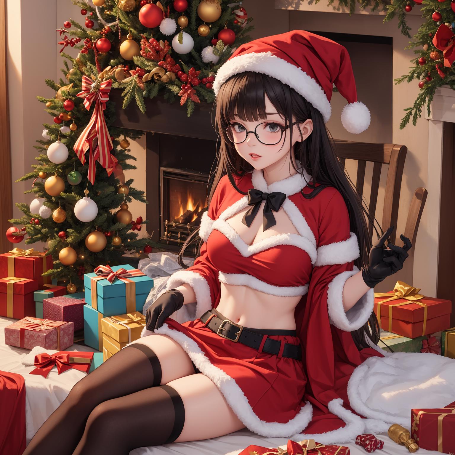 Anime christmas wallpapers hd anime christmas wallpapers hd wallpapers -  SeaArt AI