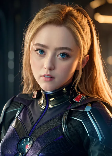 ((masterpiece)), (best quality), perfect anatomy, highres, detailed, (8k), photorealistic,  best quality, ultra highres,
kathrynnewtonv1, 1girl, solo, blonde hair, looking at viewer, long hair, realistic, closed mouth, bodysuite, military suit,
<lyco:kathryn_newton_lycor_02-000003:1.0>