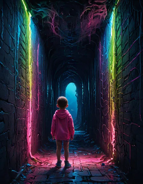 a soul squeezing through a spiritual wall, child standing in middle facing away (in the style of ZdzisÅaw BeksiÅski:1.1) <lora:another-bored-particle:0.55> <lora:XL_holloAI_v1.0:0.55> holloAI, subsurface scattering, ultra hd, 4k, high def, Photorealistic, Hyperrealistic, Hyper detailed, analog style, realistic, masterpiece, best quality, ultra realistic, 8k, Intricate, High Detail, film photography, soft lighting,  heavy shadow